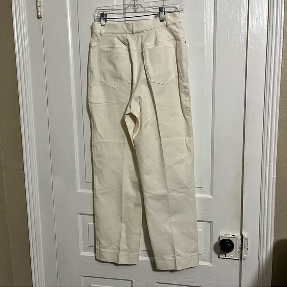 St. John Sport Cream White Trousers Pants Size 6 N2 - Picture 4 of 7